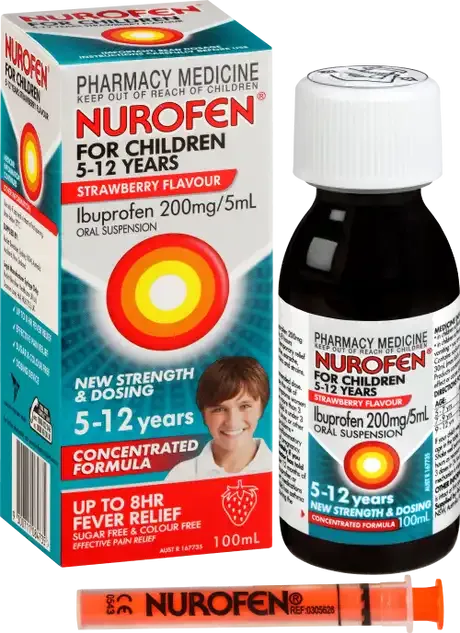 Nurofen for Children Strawberry 5-12yo -100ml