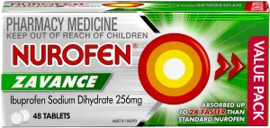 Nurofen Zavance Fast Pain Relief Tablets 256mg 48 tab.webp
