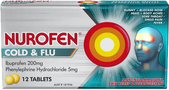 Nurofen Cold & Flu Multi-symptom Relief Tablets 12 tab.webp