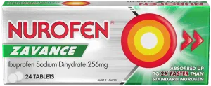 Nurofen Zavance Fast Pain Relief Tablets 256mg 24 tab.webp