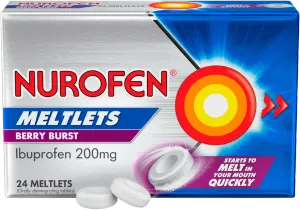 Nurofen Meltlets Pain Relief Berry Burst 24 meltlets.webp